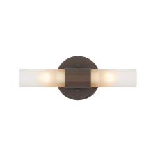 Golden 5803-2W MDB-EBO - Wry Lighting Lyssna Cirkel 2-light Wall Sconce in Modern Bronze